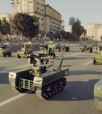 Майже 100 одиниць українського озброєння були представлені у Києві на першому в історії параді дронів
