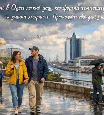 Прогноз погоди в Одесі на 25 серпня: легкий дощ і комфортна температура