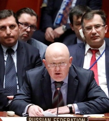Небензя в Совбезе ООН пожаловался на санкции Украины против авторов Маши и Медведя