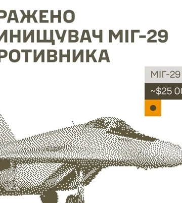 Сили оборони уразили російський винищувач МіГ-29