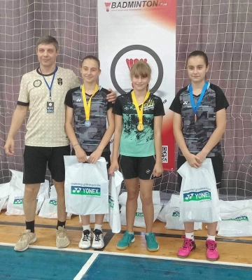 Черкаська спортсменка здобула три нагороди на турнірі з бадмінтону