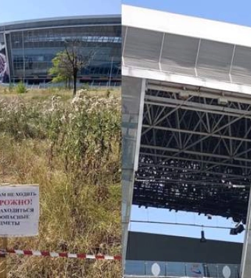"Донбасс Арена" превратилась в стадион-призрак: в сети появились жуткие кадры