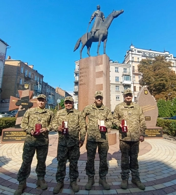 Чотирьох прикордонників Волинського загону нагородили орденами «За мужність»