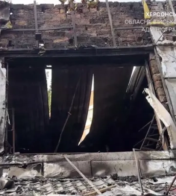 Росія атакувала центральний район Херсона