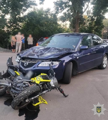 На Вінниччині у двох ДТП постраждали молодий мотоцикліст та юний велосипедист