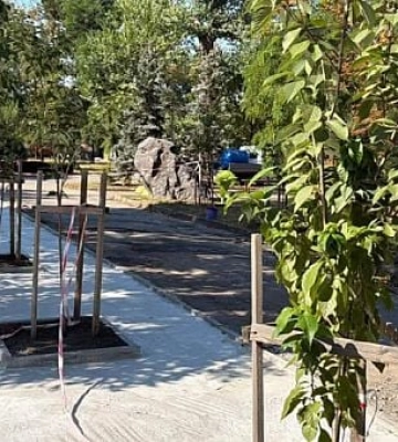 Часть парка Мершавцева залили бетоном: у властей Кривого Рога просят объяснений