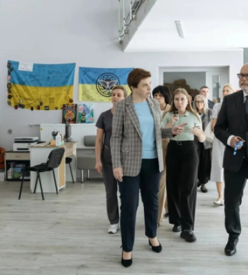Президент Естонії відвідав реабілітаційний центр на Київщині
