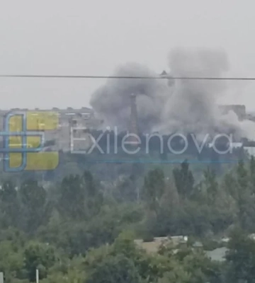 Відео: у Донецьку повідомляють про удар ракетами Фламінго по позиціях окупантів