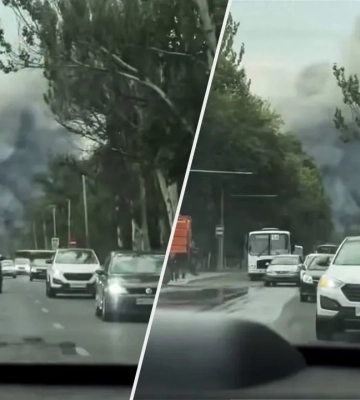 Відео: у Донецьку повідомляють про удар ракетами Фламінго по позиціях окупантів