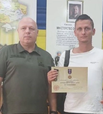 Військовий з Волині отримав медаль «За поранення»