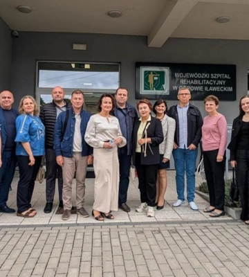 Рівненська делегація відвідала медичні та реабілітаційні заклади Вармінсько-Мазурського воєводства