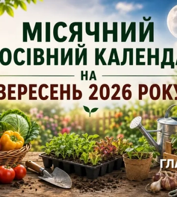 Місячний посівний календар на вересень 2026 року: коли краще збирати врожай