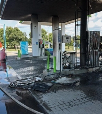 За полгода в Украине разрушены или повреждены более 300 АЗС