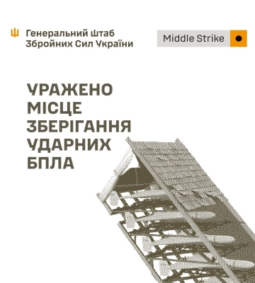 Сили оборони уразили місце зберігання ударних дронів РФ у районі Донецька