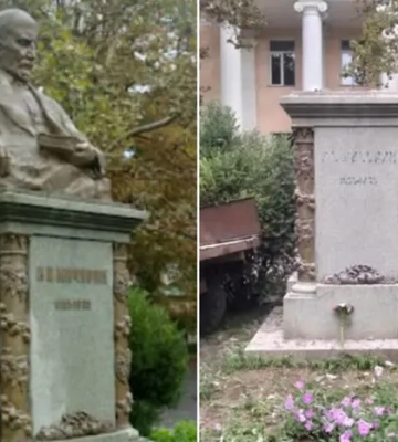 В Одессе демонтировали бюст советского биолога Мичурина