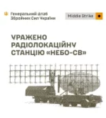 Сили оборони України вразили радари «Небо-СВ» і «П-18» та пункти управління БпЛА окупантів