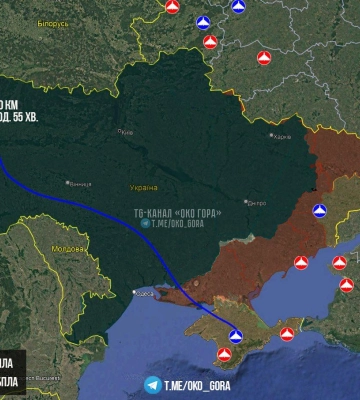 Рекордний політ російського БпЛА з Криму на Волинь