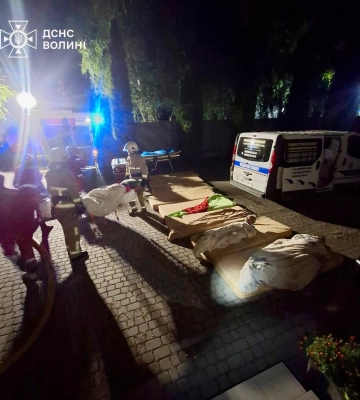 Под Луцком горел пансионат для пожилых людей: 6 пострадавших