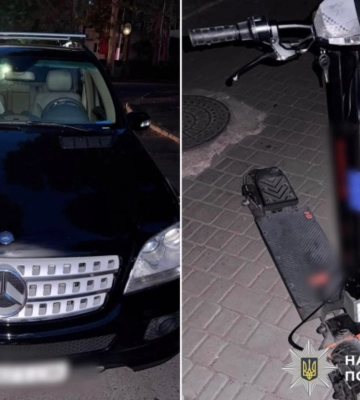 В Одесі електросамокат зіткнувся з авто: 16-річного хлопця доправили до лікарні