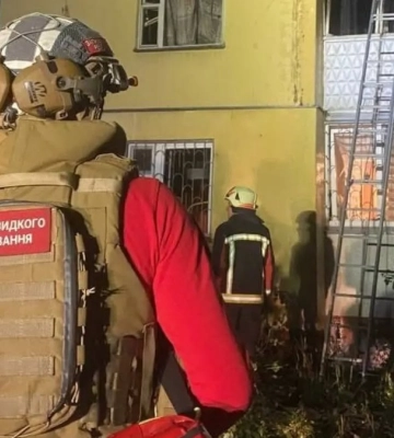 УКК помогал ликвидировать последствия российской ночной атаки БПЛА на Киев