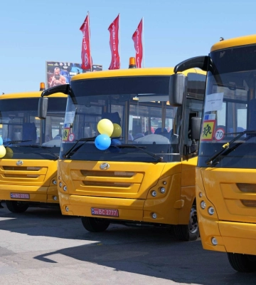 До дев’яти громад Одеської області вирушили нові шкільні автобуси