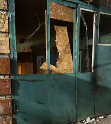 Російський дрон атакував пожежно-рятувальну частину на Запоріжжі (ФОТО)