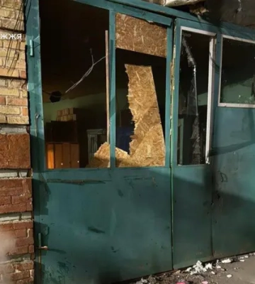Російський дрон атакував пожежно-рятувальну частину на Запоріжжі (ФОТО)