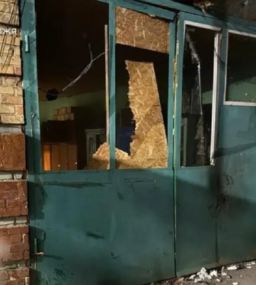 Російський дрон атакував пожежно-рятувальну частину на Запоріжжі (ФОТО)