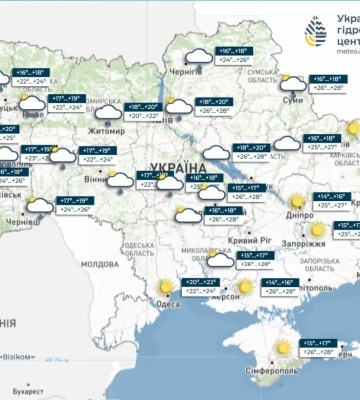 Прогноз погоди на 1 вересня 2026 р. в Україні: синоптики попередили про дощі та прохолодну ніч
