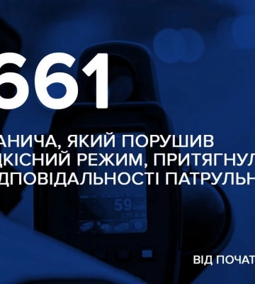 Понад 7660 порушників швидкісного режиму затримали на Закарпатті