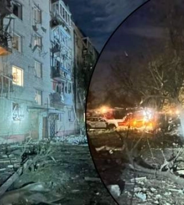 Выбитые окна и полностью сгоревшие автомобили: ужасающие последствия массированного удара по Борисполю