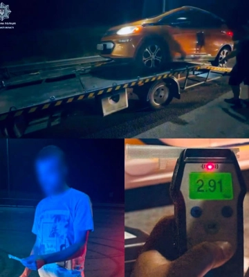 Біля Квасилова водій Chevrolet сів за кермо п’яним: драгер показав 2,91 проміле