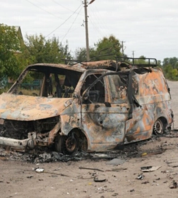 Ворог атакував авто волонтерів, що проводили евакуацію у Запорізькому районі