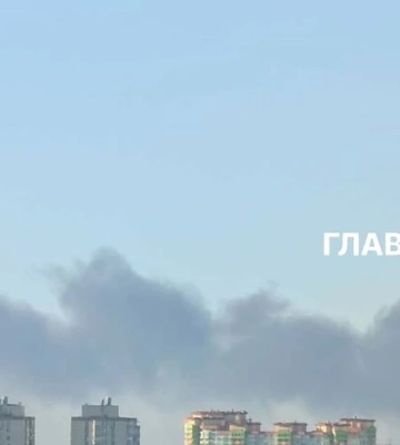 У Голосіївському районі Києва почалася пожежа після атаки РФ