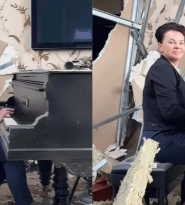 Война во второй раз ворвалась в её дом. Украинка сыграла на фортепиано «Ніч, яка місячна» среди руин собственного дома в селе Мила — видео