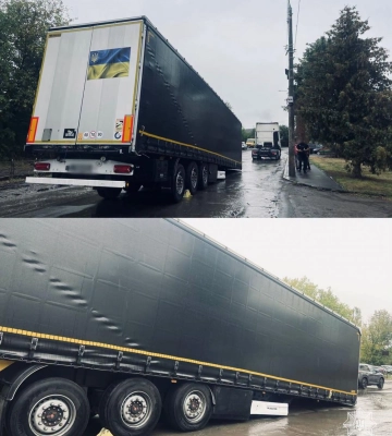 У Рівному через несправність зчеплення напівпричіп від’єднався від вантажівки 