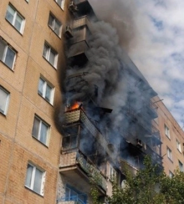 У Краматорську через атаку російських дронів виникли пожежі у багатоповерхівках