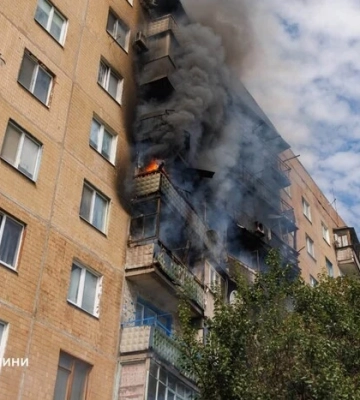 Російські дрони атакували одразу три багатоповерхівки у Краматорську