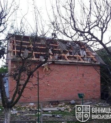 На Вінниччині через атаку РФ постраждали дві жінки, пошкоджені будинки
