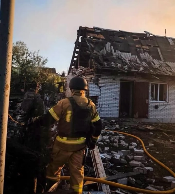 В Киевской области спасатели продемонстрировали последствия российских атак