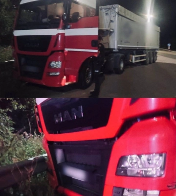 На Рівненщині водій вантажівки врізався у відбійник і пропонував патрульним хабар