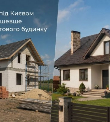 Строительство под Киевом не всегда дешевле чем покупка готового дома