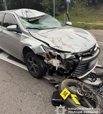 Унаслідок ДТП у Черкасах загинув водій електровелосипеда (ФОТО)