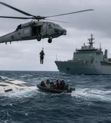 Австралійські ВМС врятували канадського моряка в Індійському океані