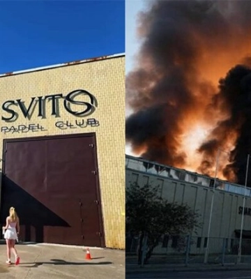 ФОТО. В результате ночной атаки по Киеву поврежден SVITO Padel Club