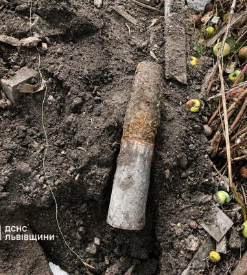 У Давидові біля будинку знайшли артснаряд часів Другої світової війни