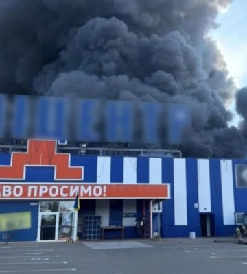 Российские войска днем нанесли удар по "Эпицентру" в Прилуках