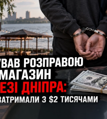 Угрожал расправой из-за магазина на берегу Днепра: вымогателя задержали с $2 тысячами