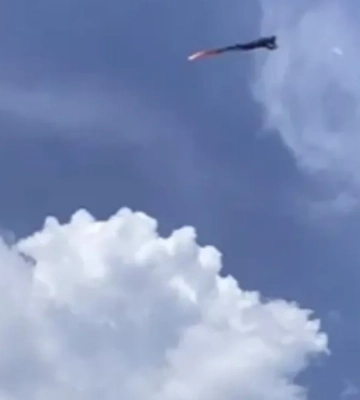 У Києві під час атаки дрон «Герань-5» звалився у воду біля веслярів