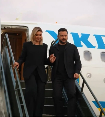 Зеленский с первой леди прибыли в Норвегию на похороны короля Харальда